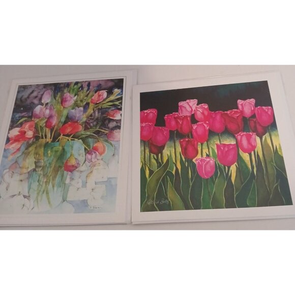 Tracks Publishing NEW Greeting Cards Lot of 5 Flowers Bunnies In original Packag - Picture 3 of 13